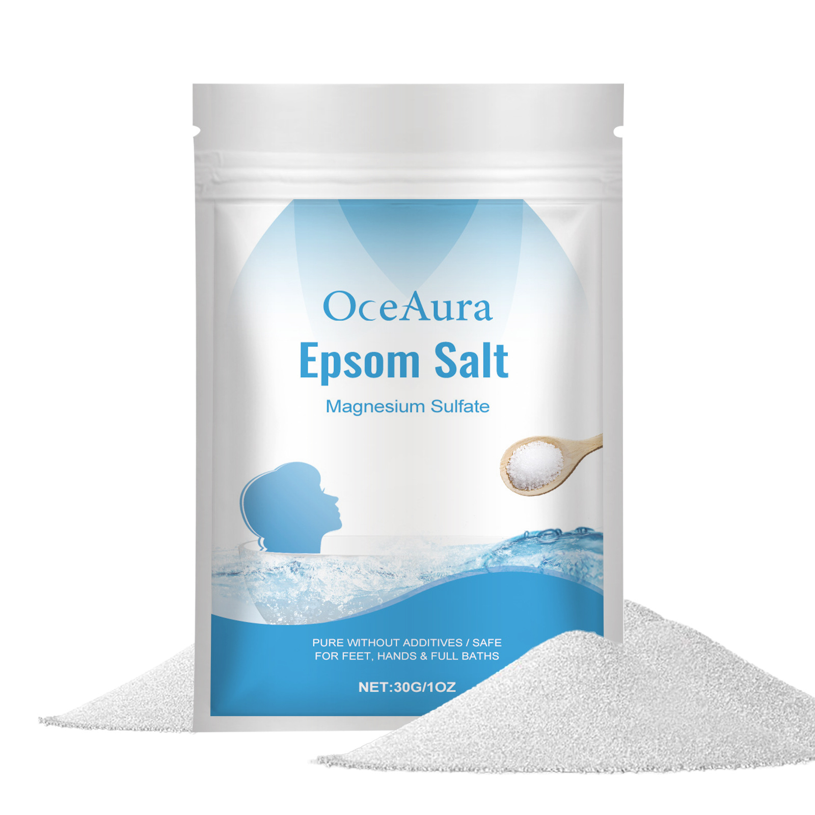 OceAura Epsom Salt Bath Stress - огляд і ціна Bath Salts Magnesium