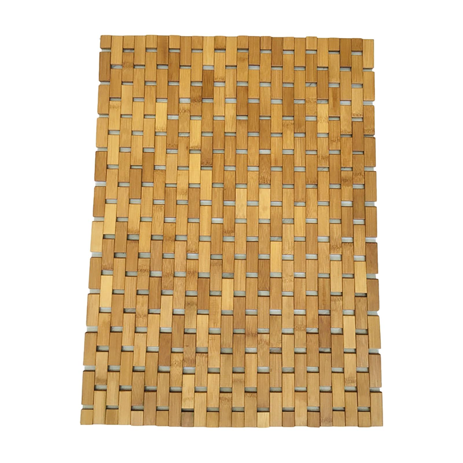 Non Slip Bamboo Wood Bathroom  - огляд і ціна Bamboo Bath Mat