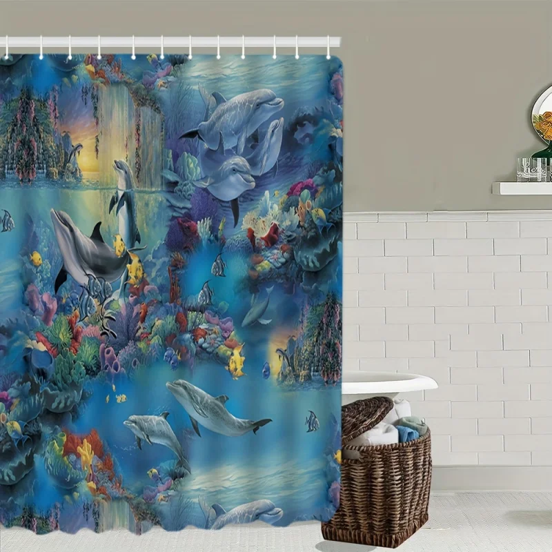 4pc Dolphin Pattern Bath Mat,  - огляд і ціна Bamboo Bath Mat