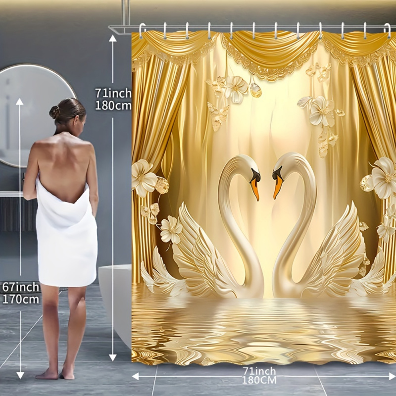 Romantic Golden Swans Bathroom - огляд і ціна Bamboo Bath Mat