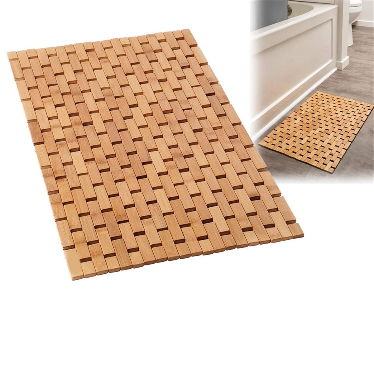 COFA Bamboo Bath Mat - Foldabl - огляд і ціна Bamboo Bath Mat