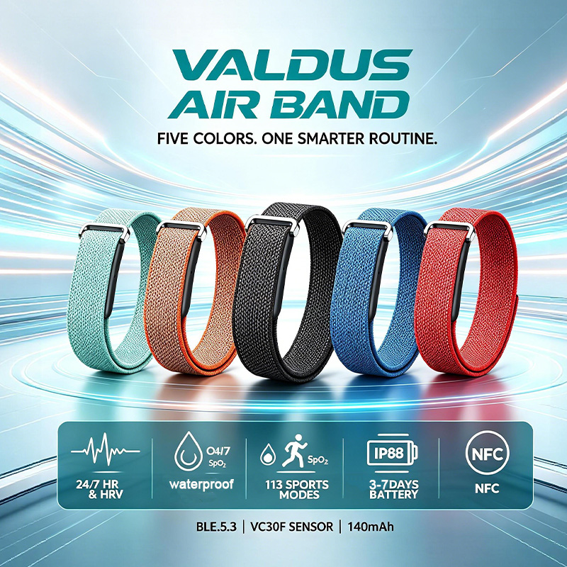 VALDUS Air Band Smart Bracelet - огляд і ціна Health Wellness Bracelet