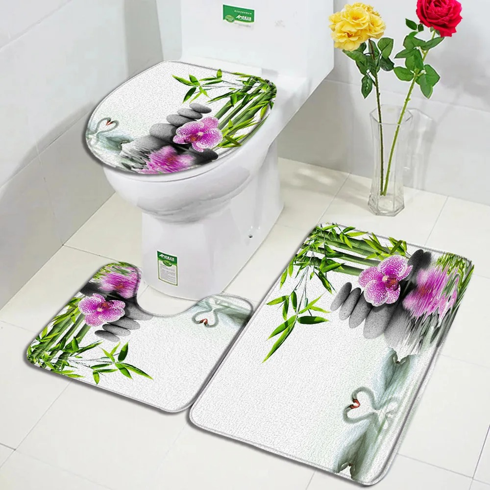 Green Bamboo Zen Bath Mats Set - огляд і ціна Bamboo Bath Mat
